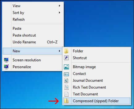 How to create a Zip file
