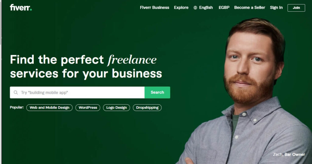 Find the Perfect Freelancer Fiverr 1