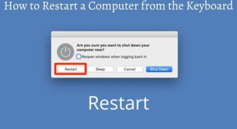 How to Restart a Computer from the Keyboard