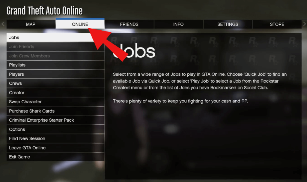 How to change characters in GTA 5 Online