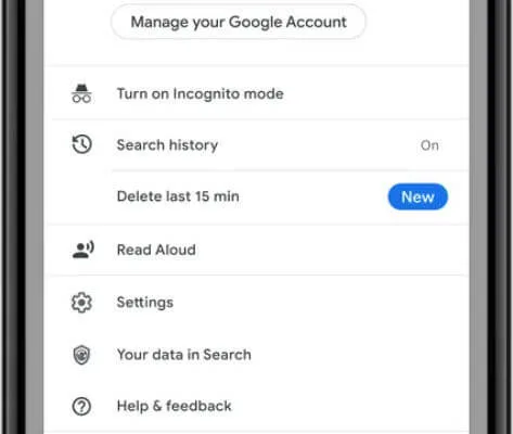 eliminar 15 ultimos minutos actividad google chrome 1