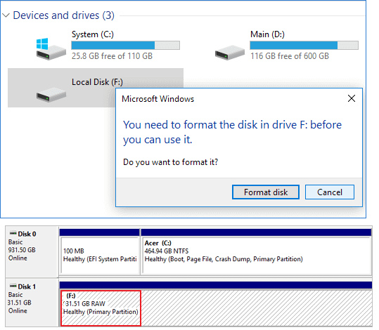 Open USB Drive on Windows 10 via File Explorer