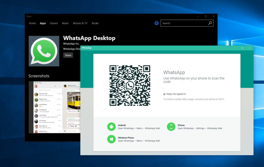 WhatsApp Web on your computer.
