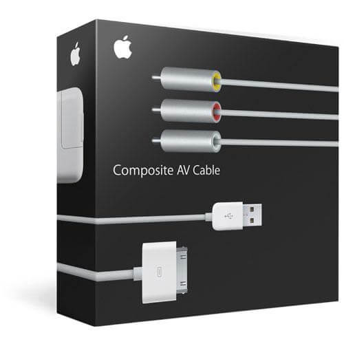 Apple MB129LL B Composite AV Cable for 583017 1