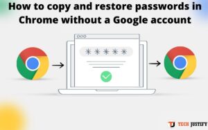 How to copy and restore passwords in Chrome without a Google account