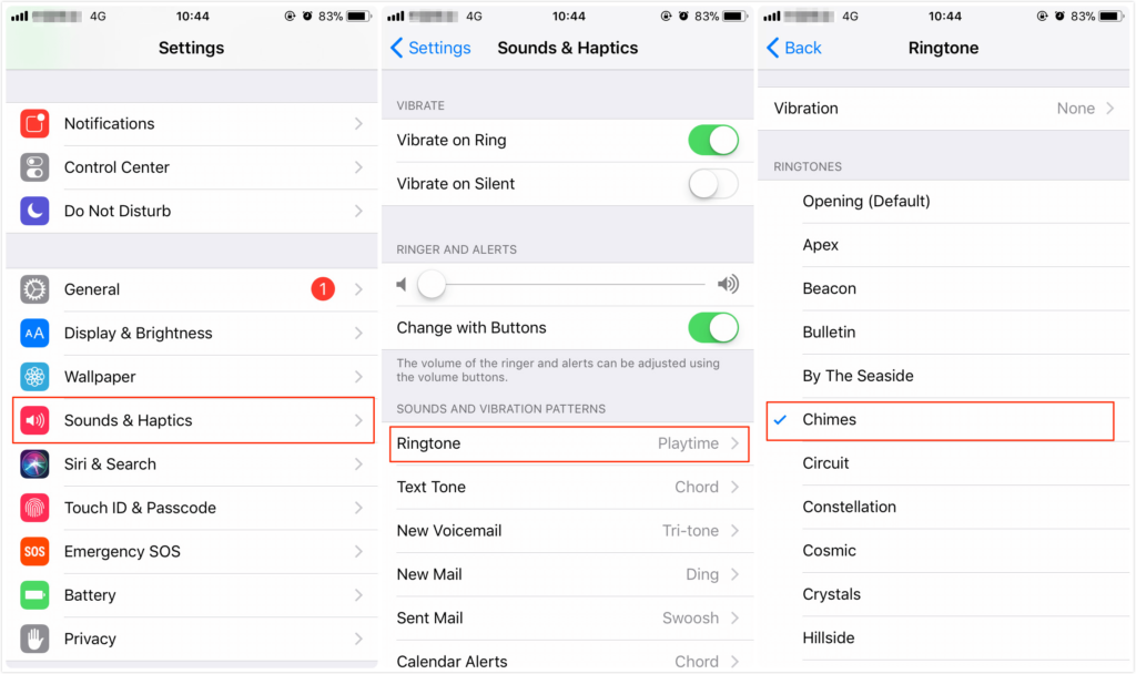 how to change ringtone on iphone1 2 1