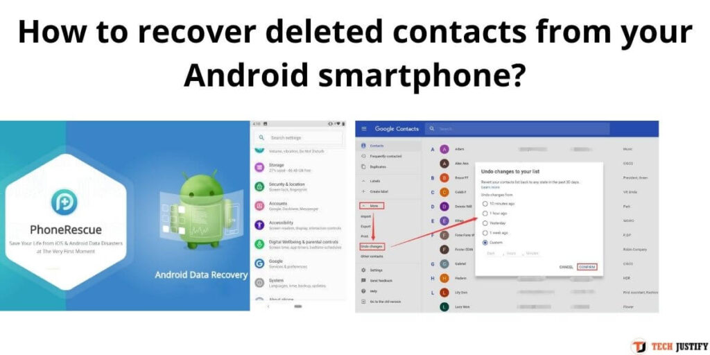 How to recover deleted contacts from your Android smartphone?
