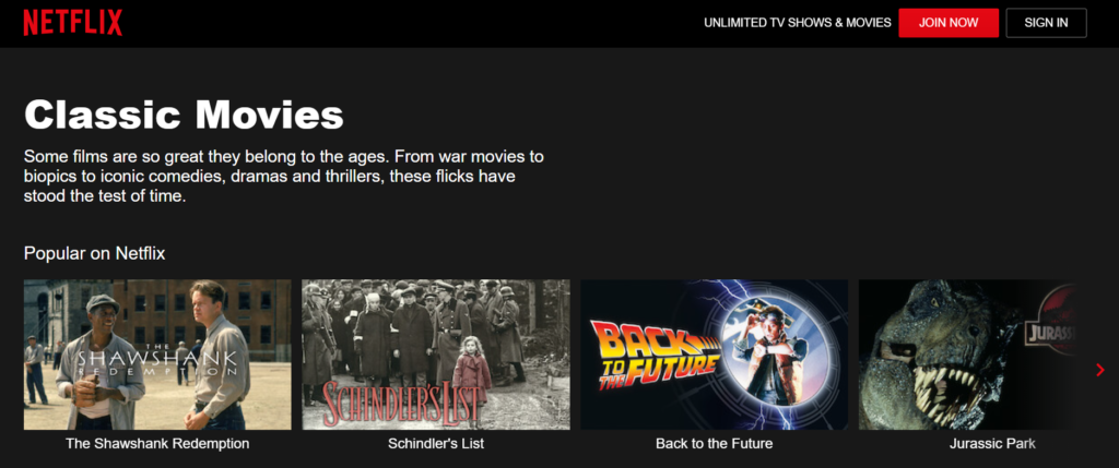 Related Classic movies Netflix Codes: