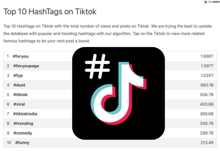 How to find most viral hashtags on TikTok?