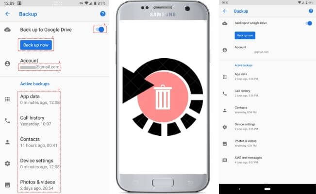 Recover phone data after factory reset using Google