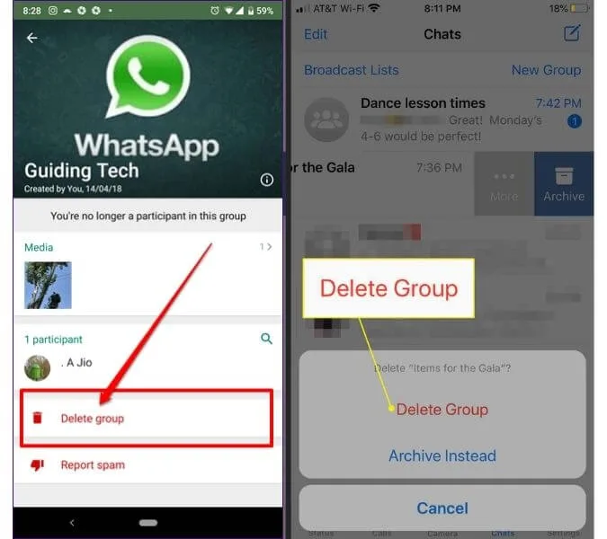 delete Group
