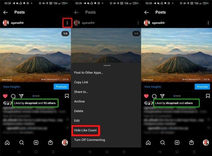 How to Hide Likes on Instagram On Your Own Uploads 1