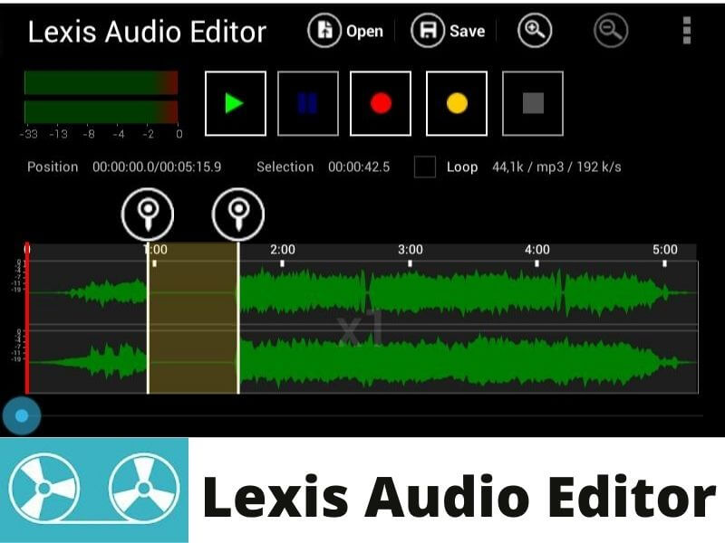 Voice Editing Apps 6. Lexis Audio Editor