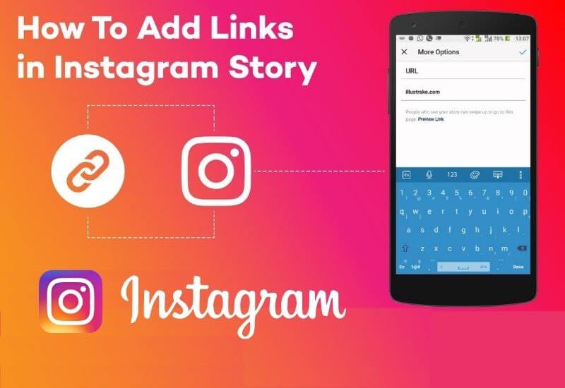How to add links to an Instagram story