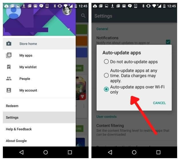 How to turn off the auto-update feature for apps on the Google Play Store 