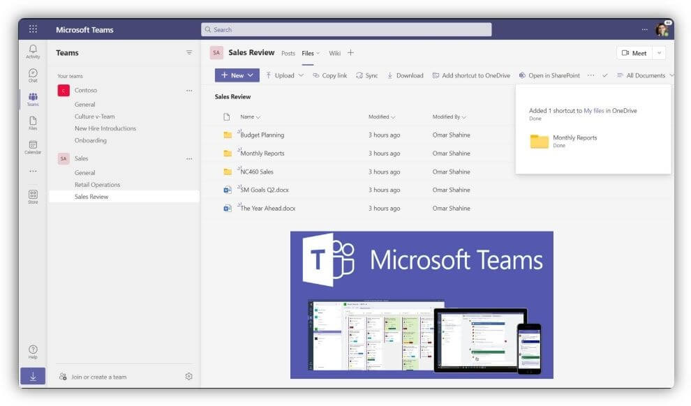 Improvements in OneDrive for Teams