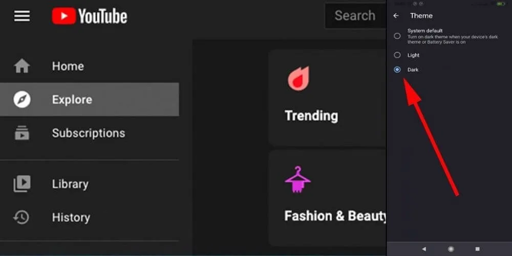 How to activate the dark theme in all Google apps