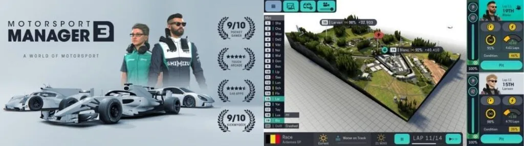 TOP 10 mobile economic games  Motorsport Manager Mobile 3 - Playsport Games