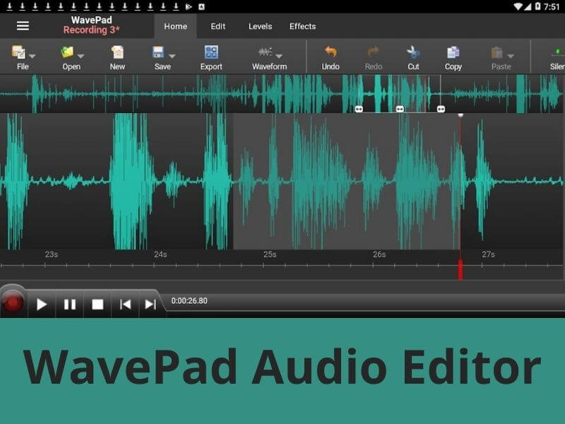 4. WavePad Audio Editor Free