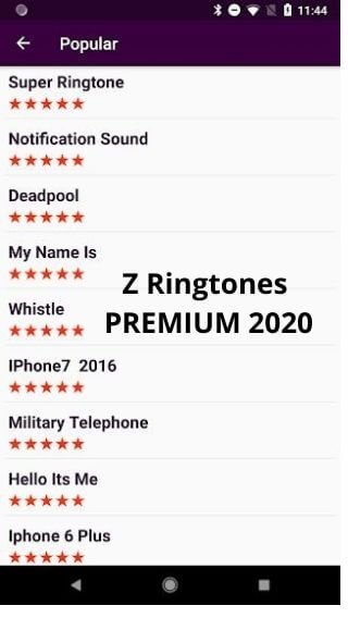Ringtones App 7. Z Ringtones PREMIUM 2020