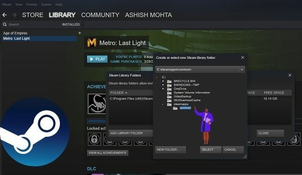 How to Add New Library Folder in Steam? 