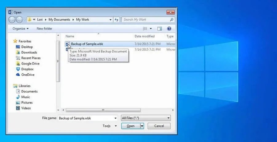 How to Recover Lost MS Word Documents