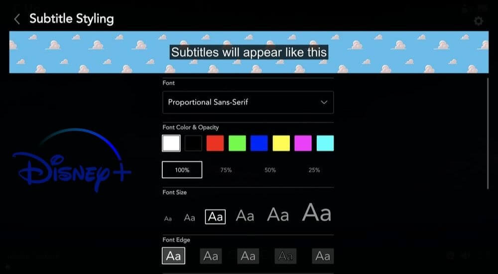 How to manage subtitles on Disney + 