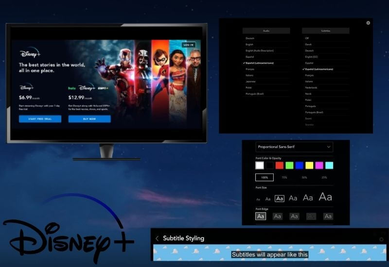 How to manage subtitles on Disney +