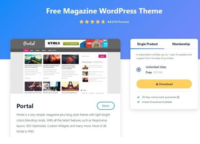 10 WordPress Themes for Digital Magazines 2022 Portal theme