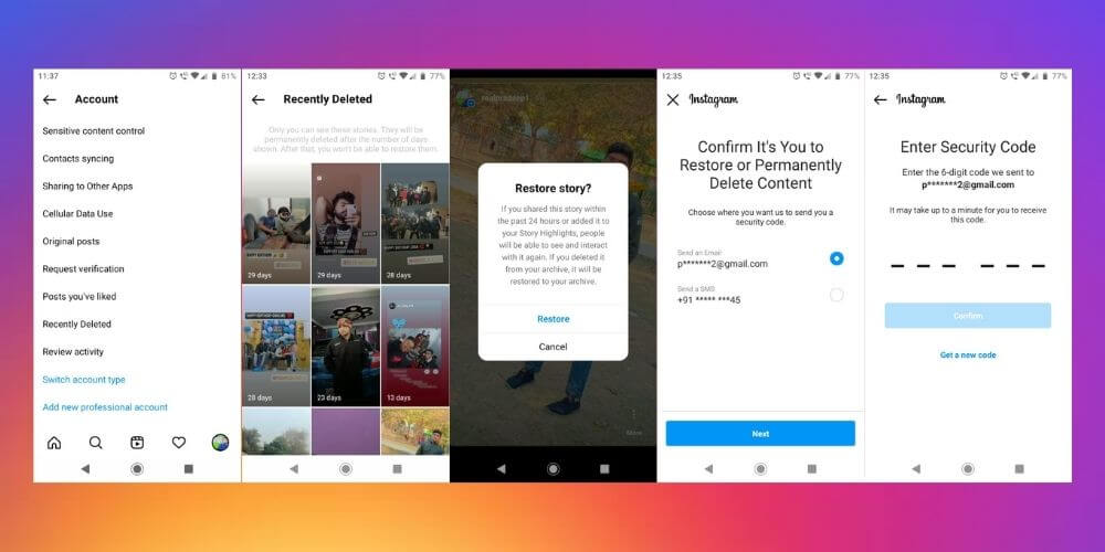 How to Restore Deleted Instagram Posts and Story