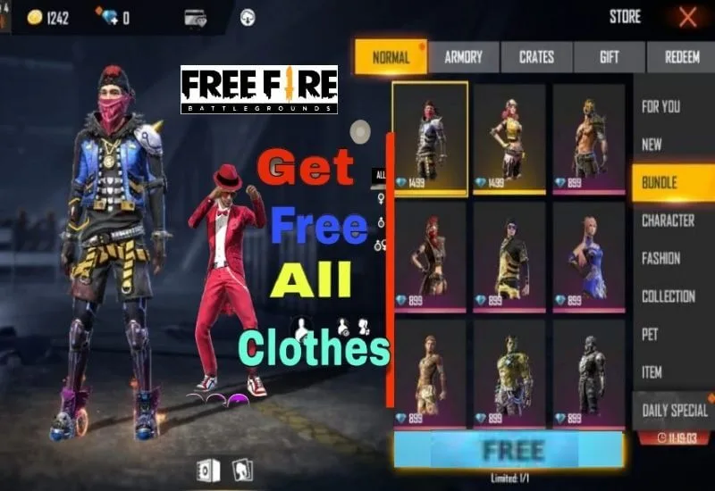 How to Get Permanent Clothes in Free Fire