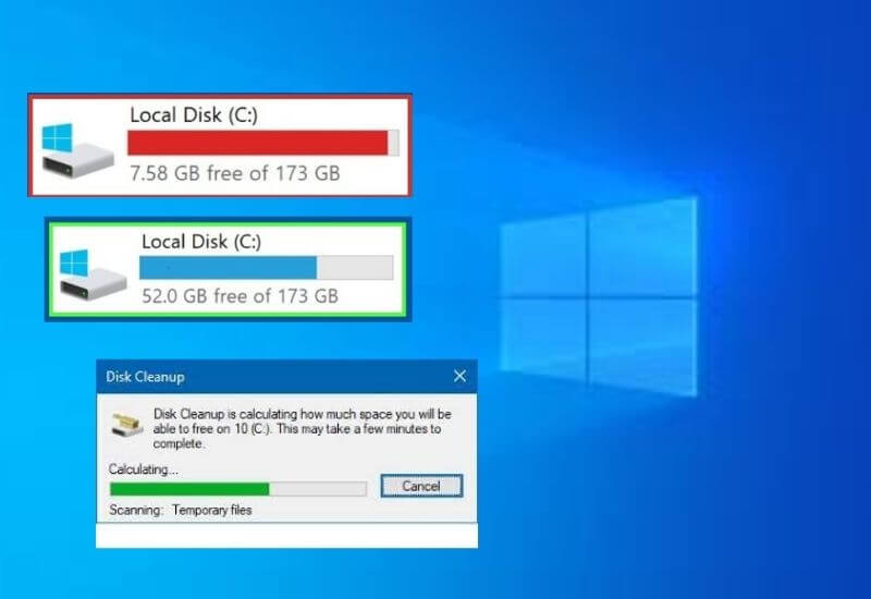 How to Clean Junk Files and Cache on Windows 10 C Drive in 2022