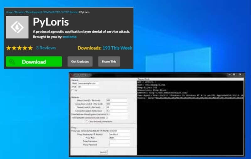 5 Best PC DDoS Attack Software Applications Download  Pyloris – DDOS Attack Software