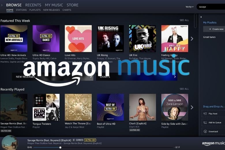 Best apps to listen to music on PC Amazon Music
