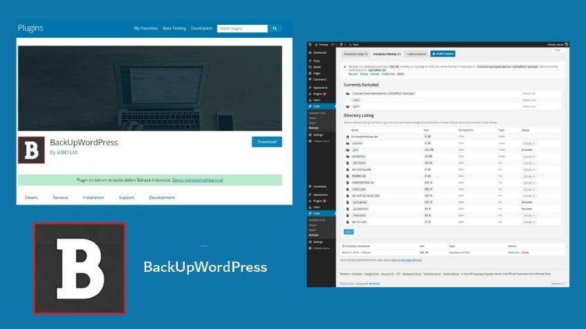 Best automatic WordPress backup plugins : BackUpWordpress