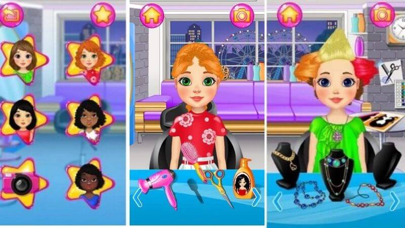 best hairdressing games for kids : Hair salon