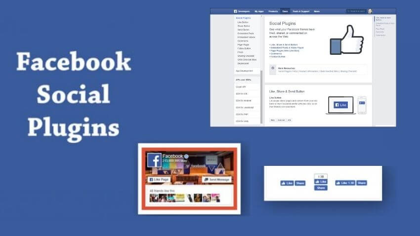 How to add a Facebook button using social plugins 1