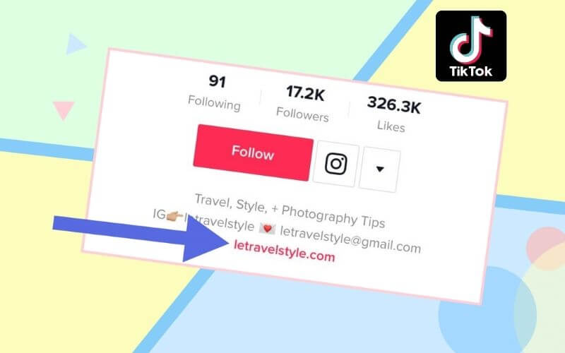 How to make a link in Tiktok bio on Laptop 1