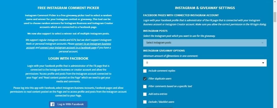 11 Tools to Create Your Instagram Sweepstakes : Instagram random picker