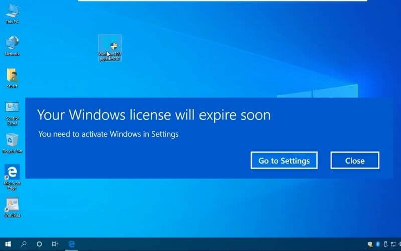 How to fix Windows license is about to expire in 2022