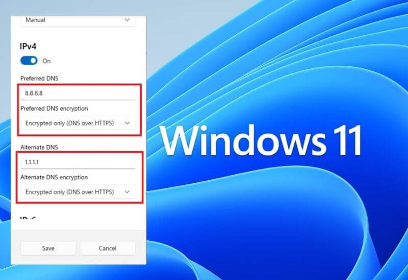 How to enable DNS over HTTPS or DoH in Windows 11
