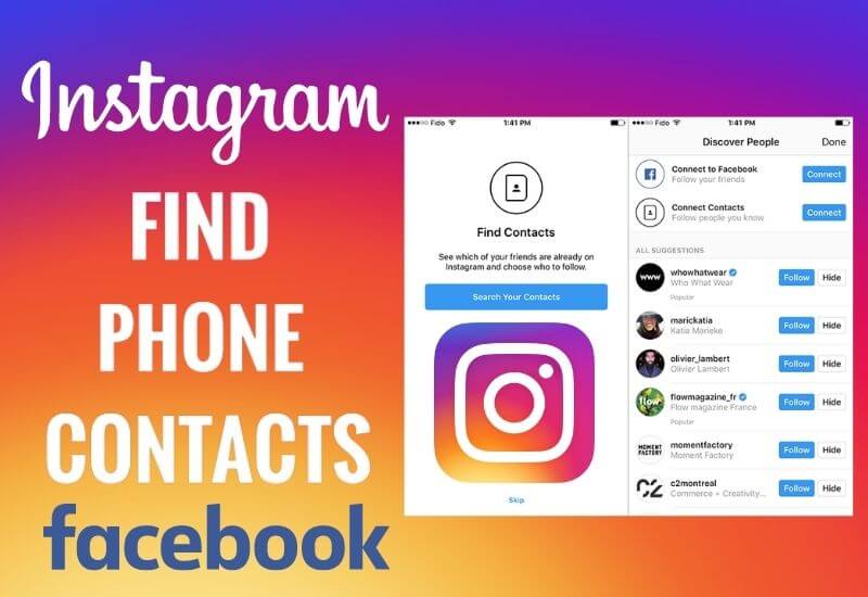 How to Find Friends on Instagram Via Contacts 2022