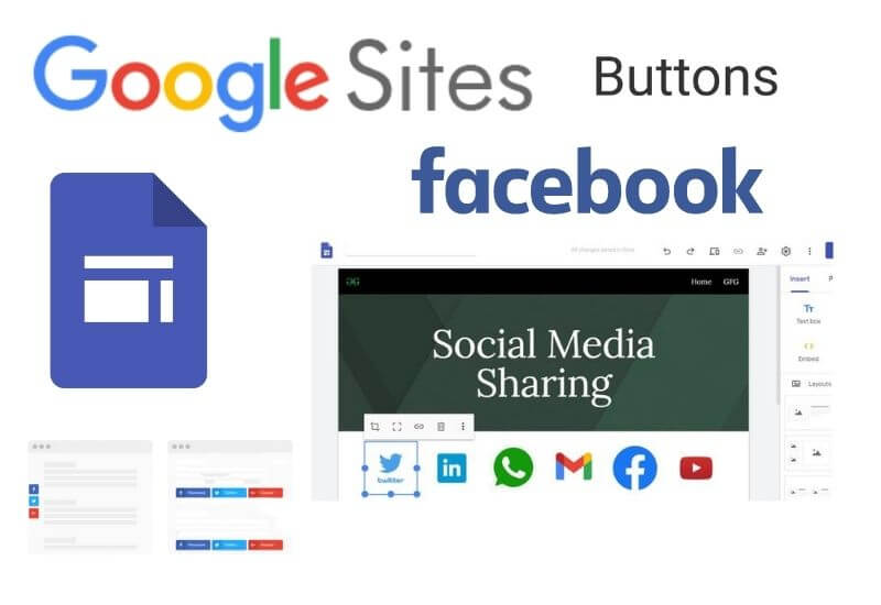 How to add Facebook buttons on Google Sites? - 2022 Customize your website