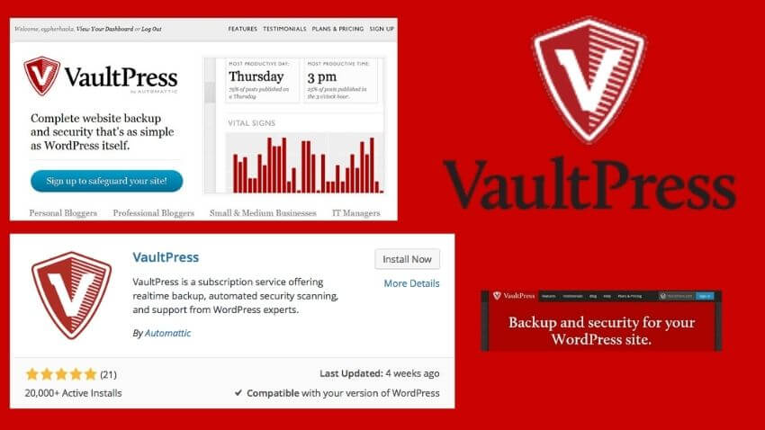 5 best automatic WordPress backup plugins : Vaultpress