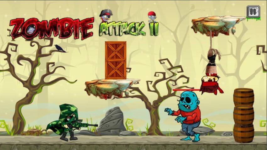 15 Best Small 10 MB Games For Android :  Zombie Attack 2