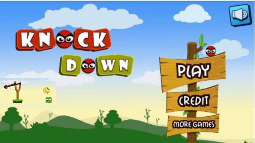 15 Best Small 10 MB Games For Android :  Knock Down