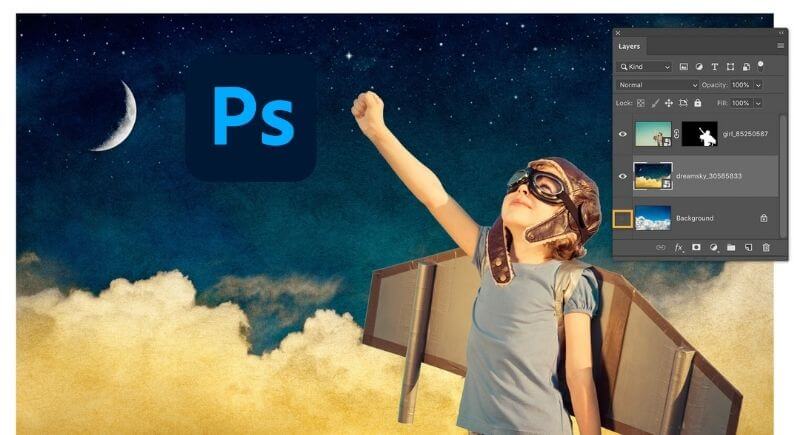PC Photo Background Editing : Adobe Photoshop