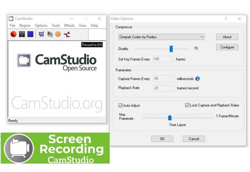 Lightweight PC Screen Recorder Application : CamStudio - Free Screen Recording Software