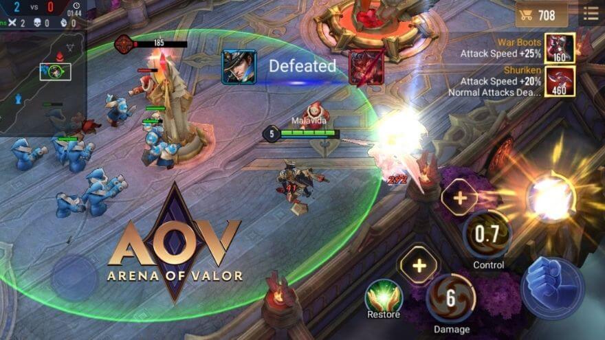 Best Free MOBA Games for Android: Arena of Valor