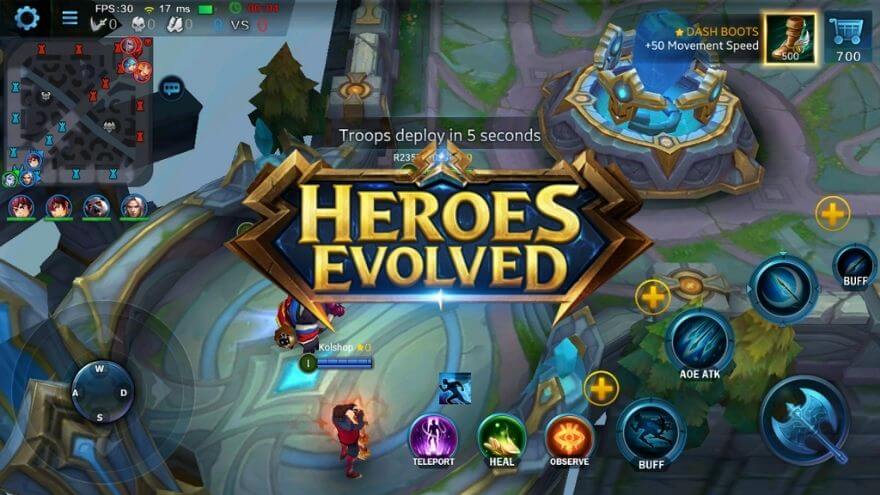 Best Free MOBA Games for Android: Heroes Evolved